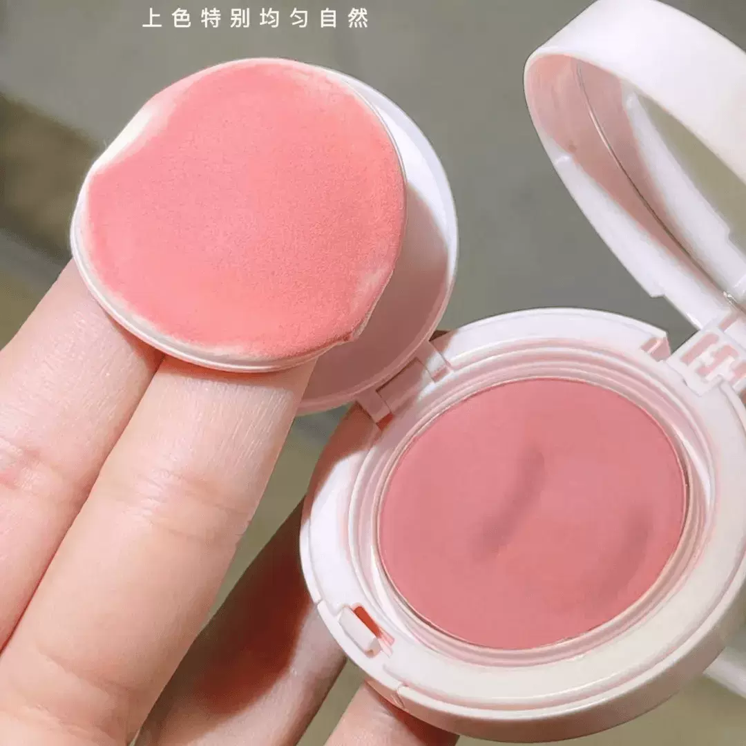 热销气垫腮红膏哑光持妆不易飞粉高光提亮膨胀色单色腮红平价彩妆
