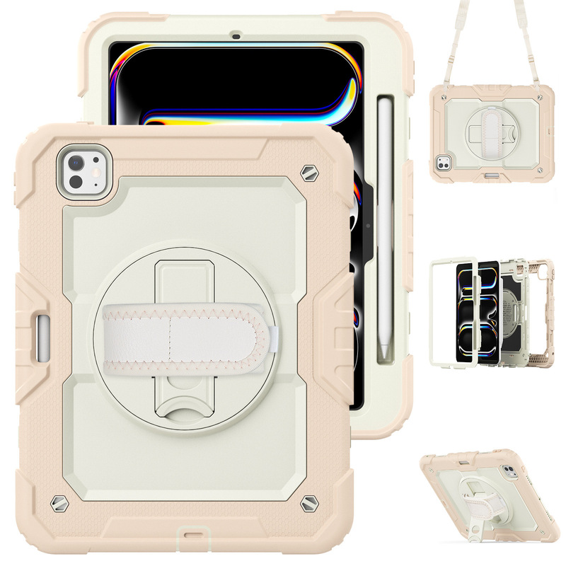 For 2024iPad Pro11 Strap Griffin Protective Case Air6 10.9 Drop-resistant Hand Strap Bracket Case For 2024iPad Pro11 Strap Griffin Protective Case Air6 10.9 Drop-resistant Hand Strap Bracket Case