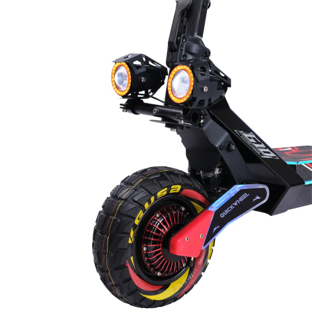 Retuol Dual Drive Folding Off-Road Electric Scooter 10inch High Power One Piece Dropshipping Dual Drive Off-Road