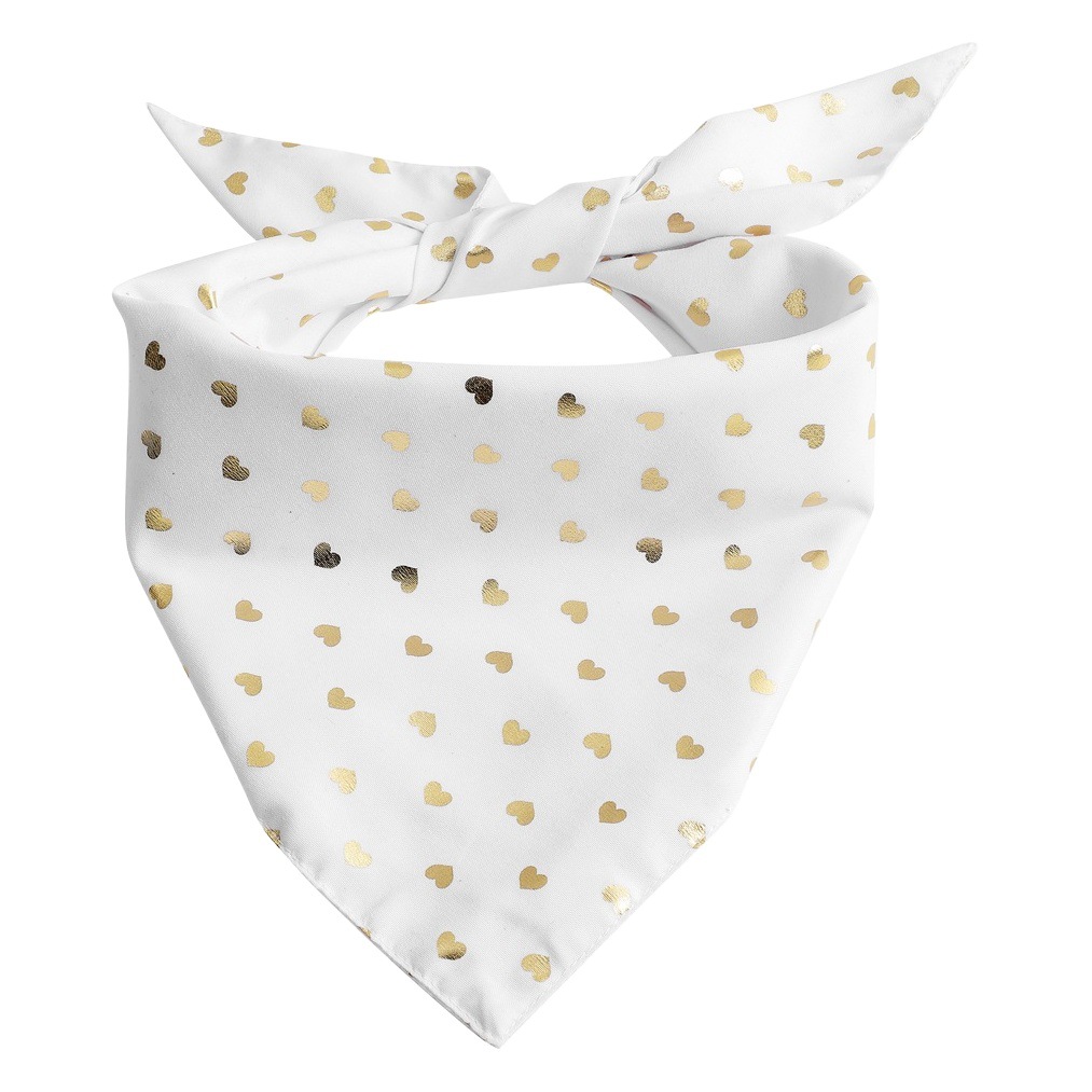 Tanpopo Spot Nuevo producto transfronterizo Toalla triangular de cumpleaños para perros de doble capa Bufanda para perros Toalla de saliva de cumpleaños