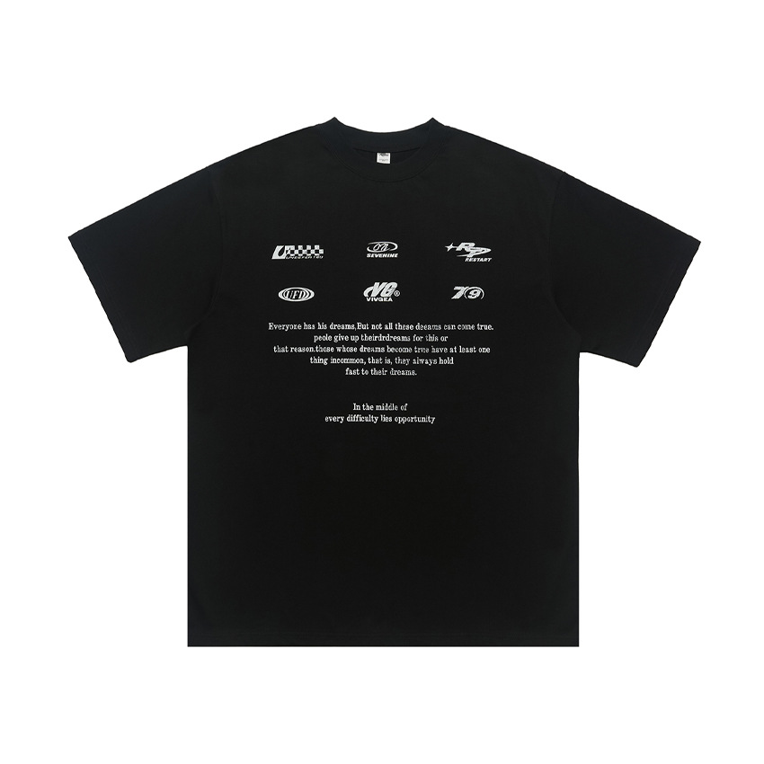 Women's Clothing Vivgae men's national trend 270g pure cotton short sleeved simple print men and women couple street style summer trend_voghion.com