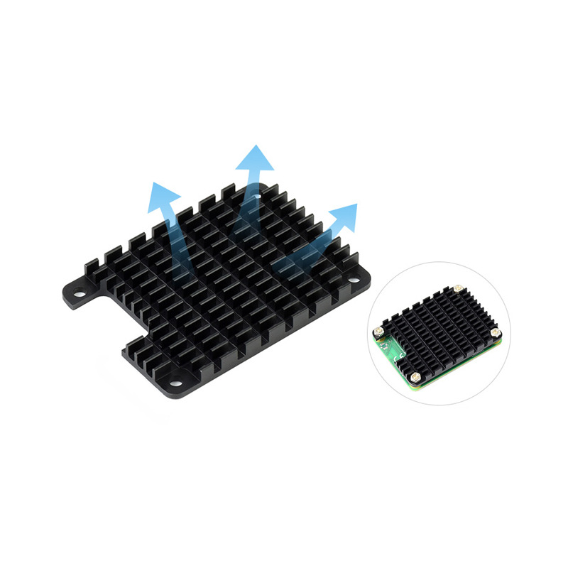 树莓派CM4铝散热片 Computer Module4开发板CPU硅胶导热贴散热器