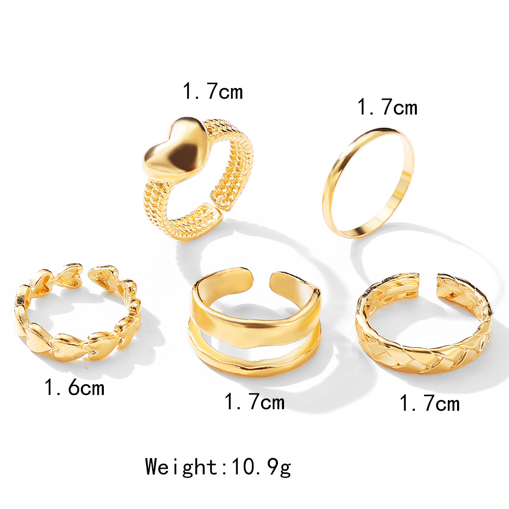 Vintage Style Heart Alloy Plating No Inlaid Women's display picture 3