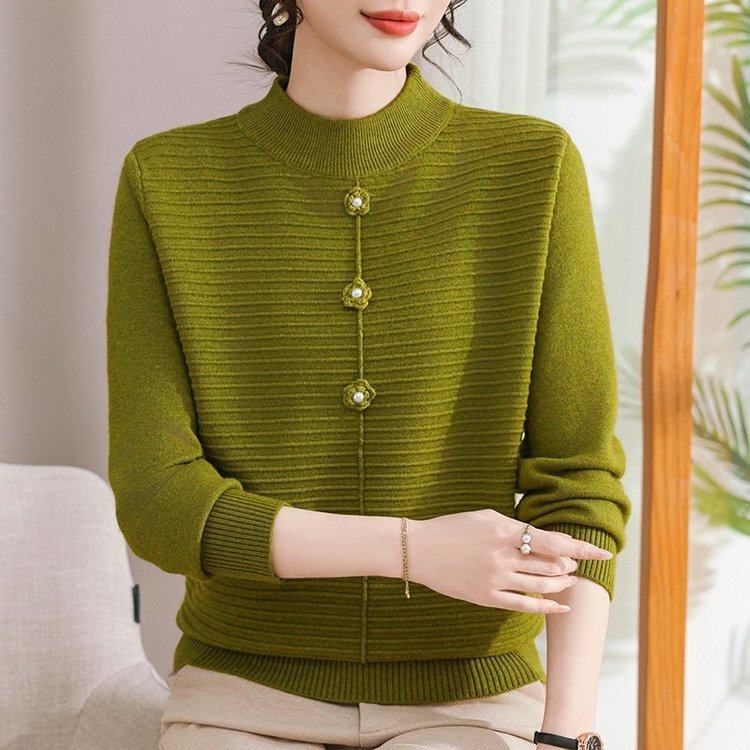 Fashion Casual Women's Clothing Mom's Sweater Knitwear Nanxi Phoenix Autumn and Winter New Daily Commuting Style