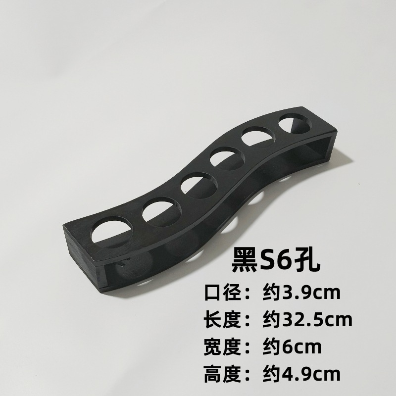 Vaso de licor de bambú divididor de licor estante de bala un soporte de tazas de bambú y madera estante de almacenamiento de tazas de licor pequeño soporte de tazas de licor