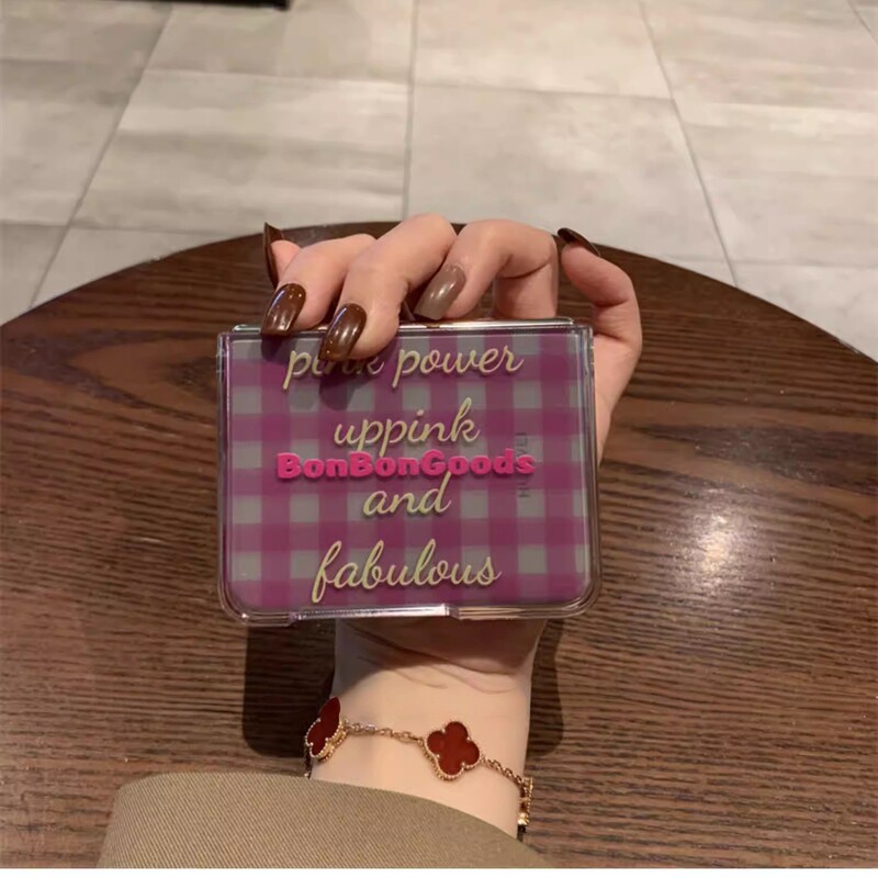 Ins English-Style Plaid Case Suitable for Huawei Pura X Foldable Screen Pura X Collector's Edition Pocket 2 Protective Cover