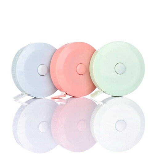 1.5 meter plastic tape measure, automatic retractable tape measure, clothing measuring tape, cute mini soft tape measure