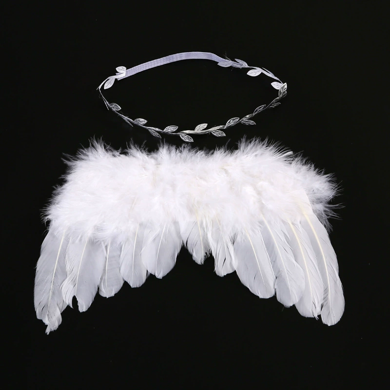 Фотопроп Angel Wings, набор перьевых ореолов для малышей, размеры 20×16 и 28×16 см