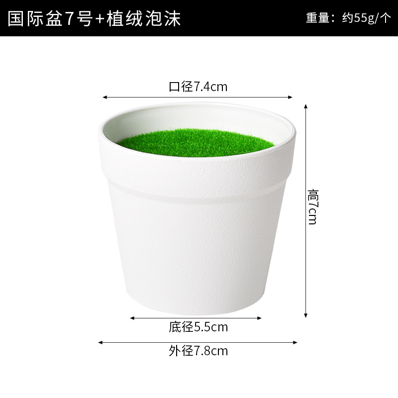 International basin no. 7 + flocked foam 7.8*7*7.4cm