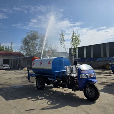 Diesel-powered three-wheel fog cannon dust-suppression and Suvarma maşınları