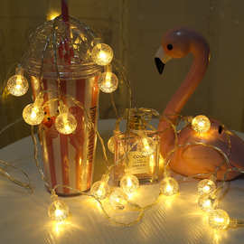 LED气泡球灯串透明球灯串圣诞灯水晶球灯串小灯泡帐篷户外装饰灯
