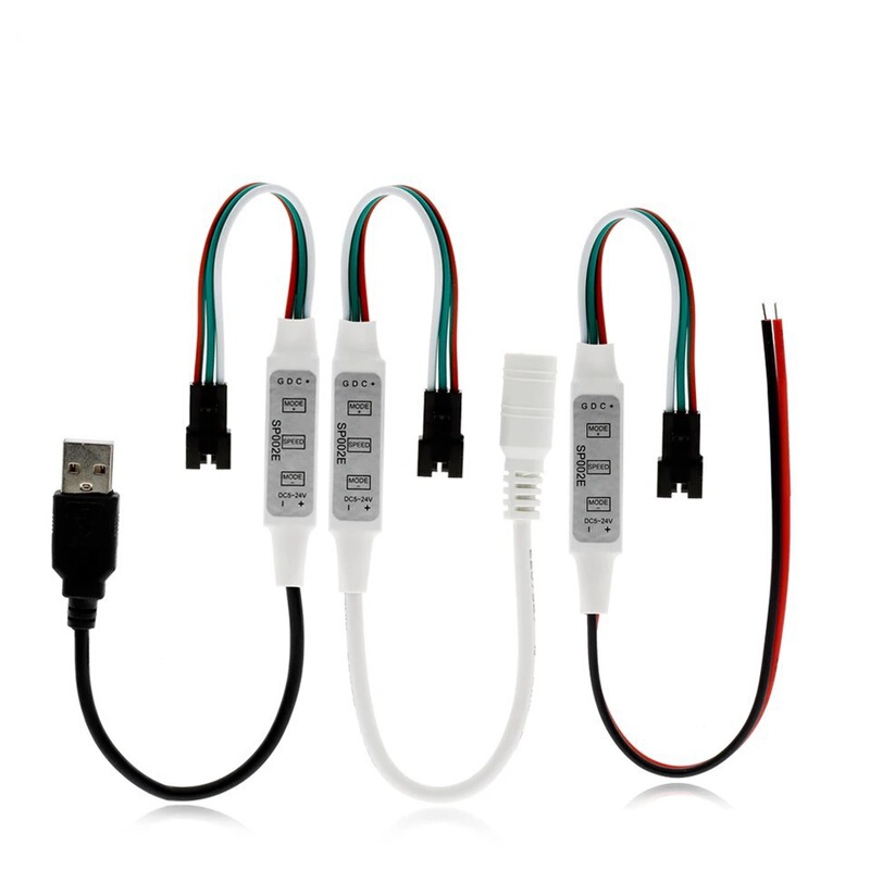 SP002E mini 3 Key led magic color controller 2812B full color light with WS2811 light bar dimmer USB SP002E mini 3 Key led magic color controller 2812B full color light with WS2811 light bar dimmer USB
