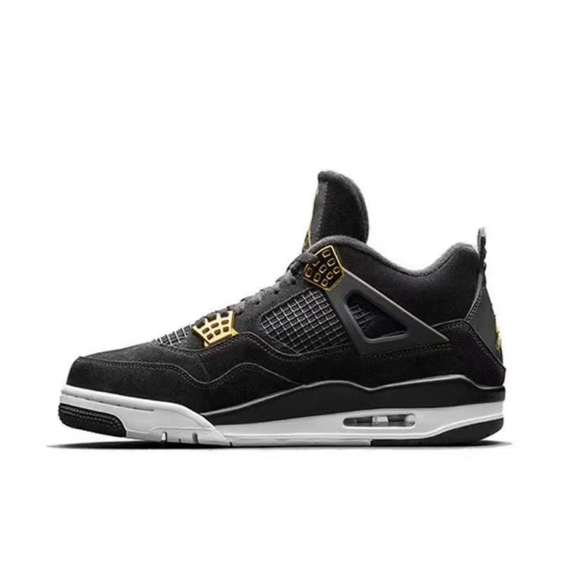 Баскетбольные кроссовки Putian AJ4 big Paris black cat electric mother yellow white cement white sail red white cat Oreocho 4 для мужчин и женщин