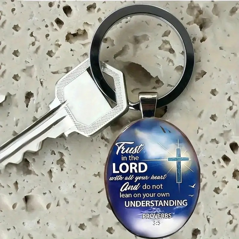 glass keychain