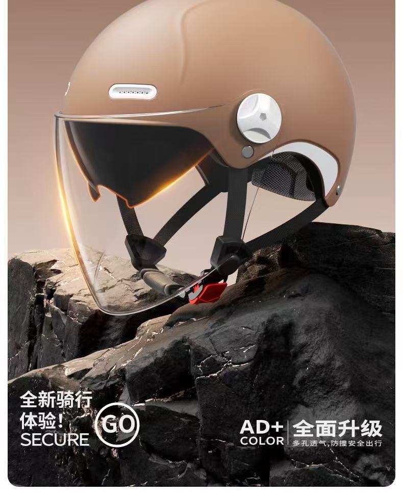 3C Certified Electric Vehicle Helmet Ad All-Season Universal Motorcycle Summer Half Helmet Electric Scooter Safety Helmet for Riding