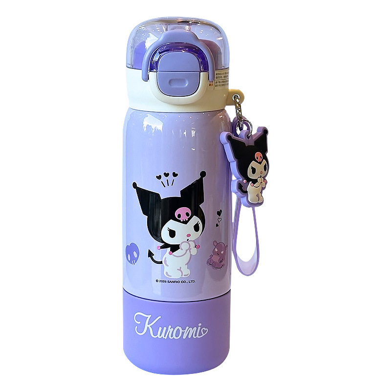 Termo infantil para estudiantes de primaria, acero inoxidable 316L, alto valor estético para niños y niñas, nuevo modelo 2025 con pajita.