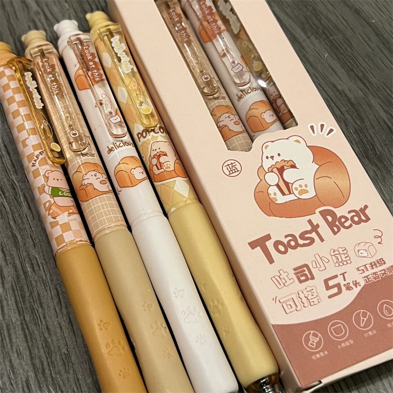 Todos los objetos borrables pulsable cepillo de toast pinza oso estilo oso pinza de alto valor facial joven caliente borrable pinza azul