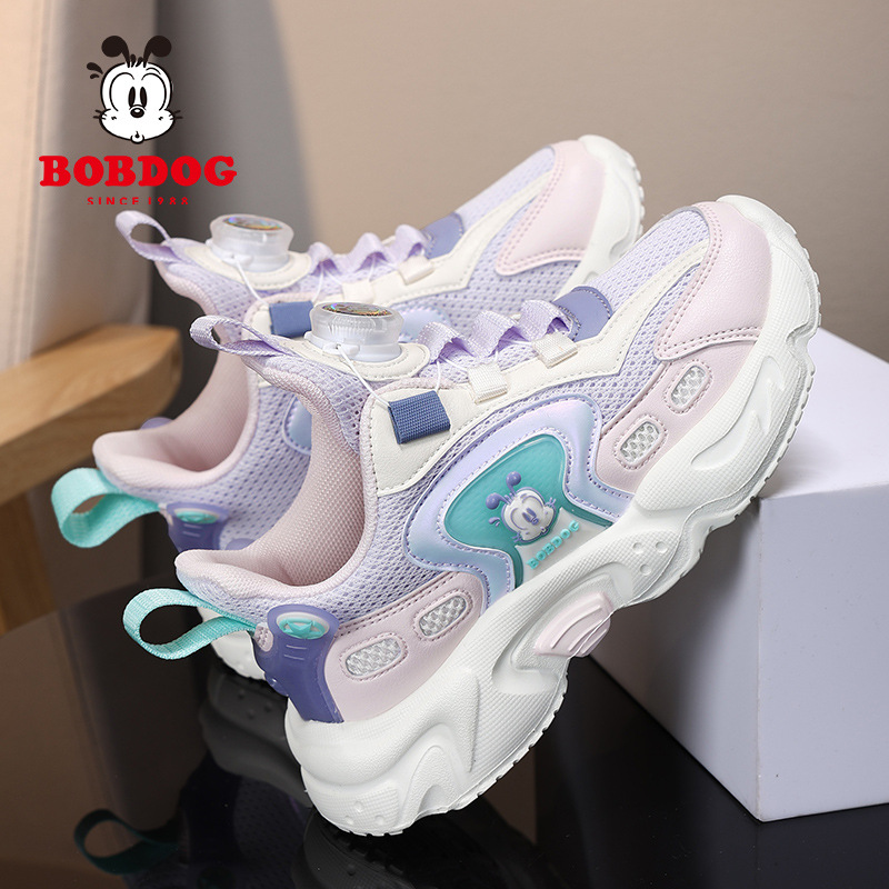 Babu bean zapatos de chicas zapatos deportivos 2024 primavera y otoño nuevas zapatos de corrida casuales respirables de niños