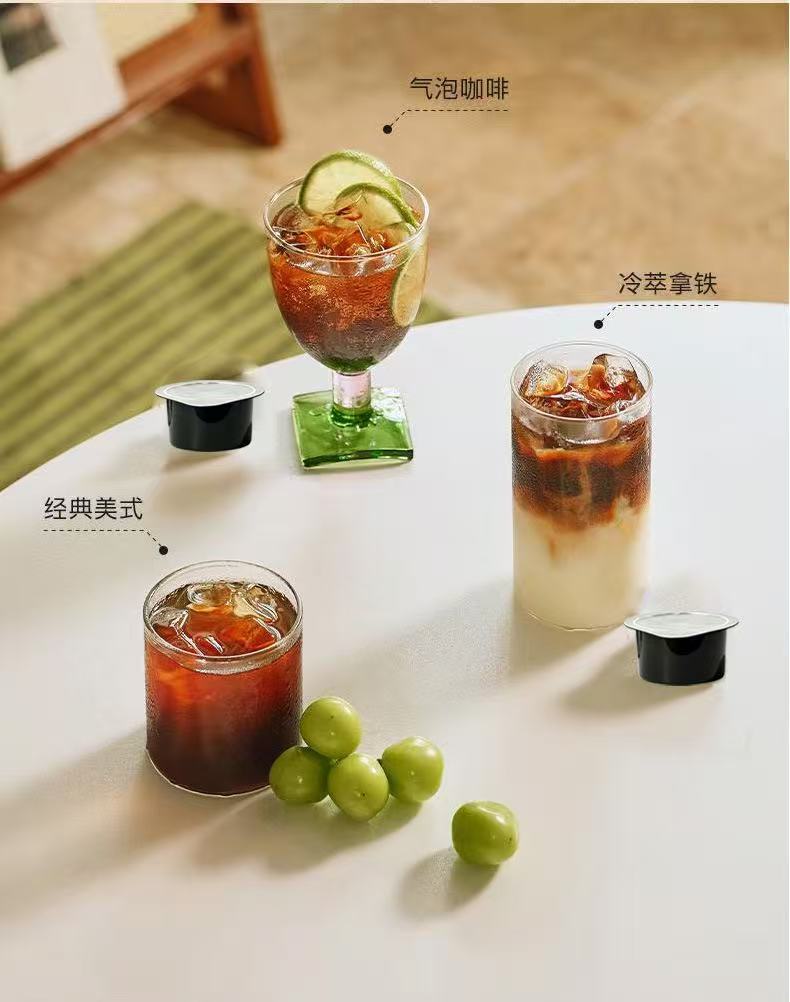 Fresh Extract Concentrated Coffee Liquid 150ml Cold Brew Unsweetened Iced Americano Latte Base in use