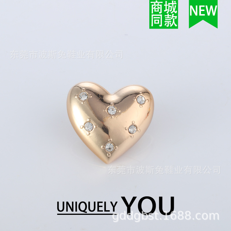 24 zapatos de agujero de comercio electrónico transfronterizo accesorios de metal rhinestone zapatos flor carlochi zapatos DIY decorativos estilo princesa zapatos hebilla