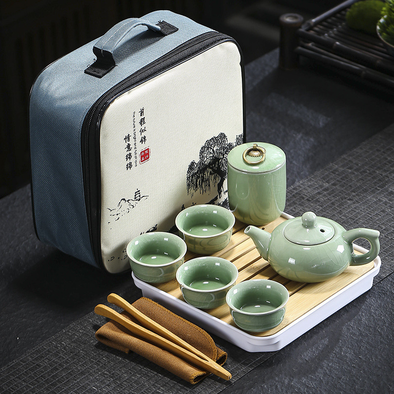旅行茶道具哥窯汝窯セット卸売り茶皿家庭用結婚開業不動産のお土産はloを追加することができます。|undefined