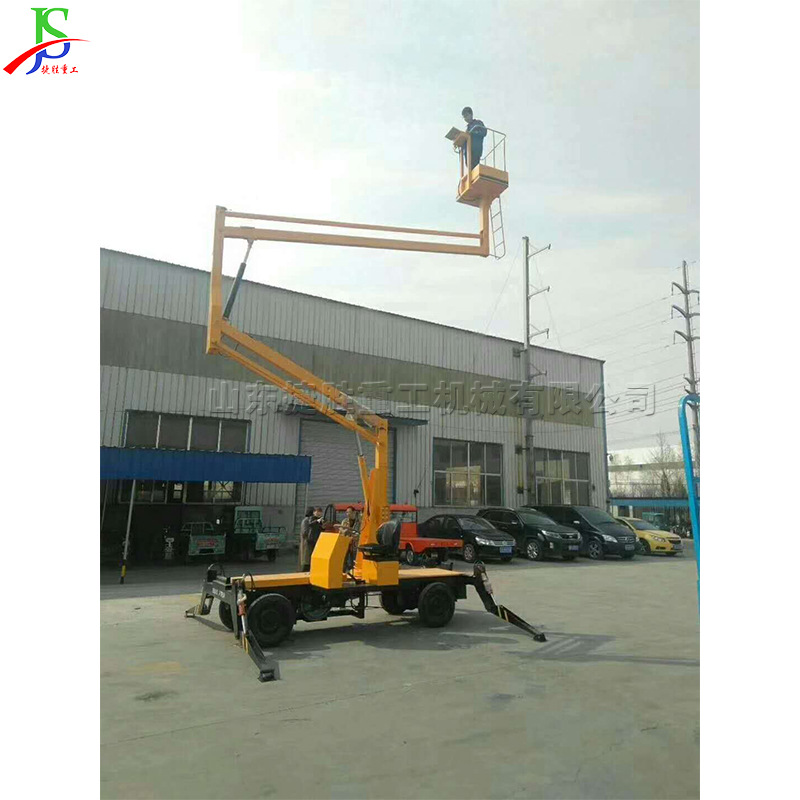 Equipo de elevación diesel autopropulsado para plataforma de elevación de altura tipo brazo curvo de ingeniería de construcción de elevación