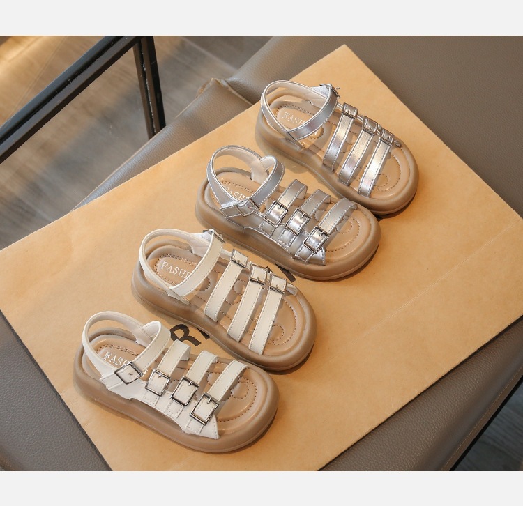 Mädchen Gladiator Sandalen Mit Knöchelriemen Für Den Sommer_voghion.com