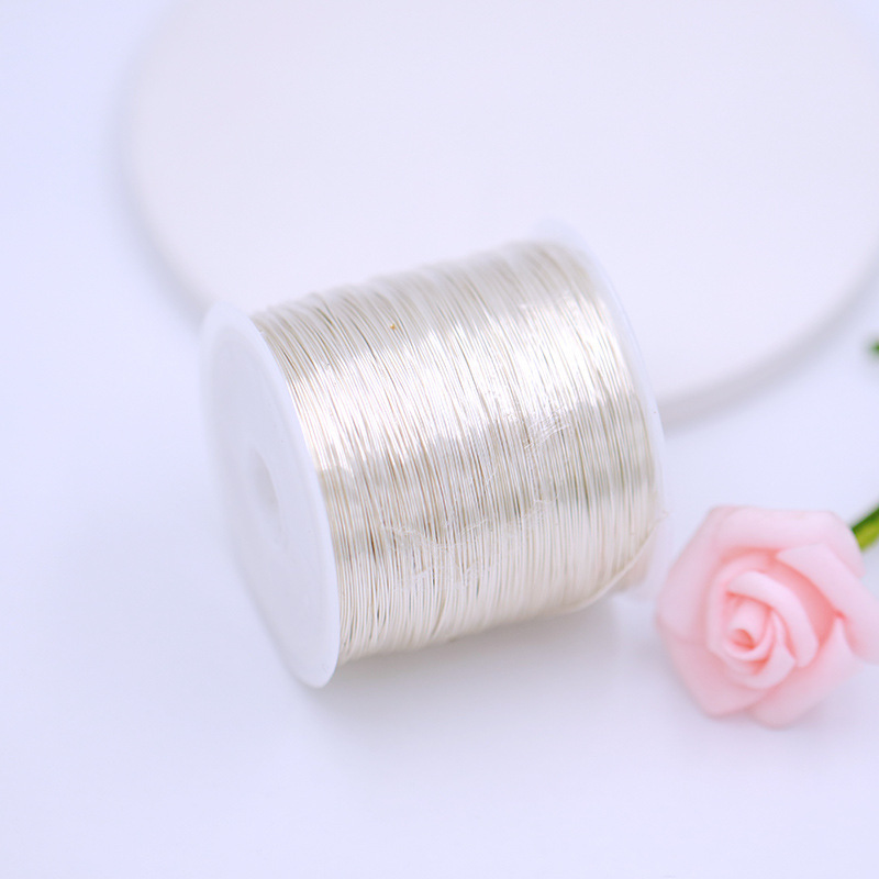 색상 보존 구리 와이어 작은 롤 100 미터 롤 DIY 수제 헤어 액세서리 액세서리 머리핀 열 수축 시트