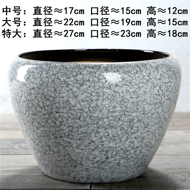 新款陶瓷花盆特大号北欧风格创意室内外发财树绿萝盆栽花盆|undefined
