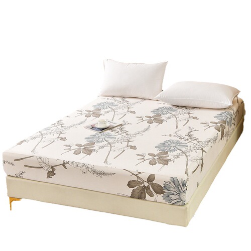Factory direct sale skin-friendly cotton bed skirt single piece dormitory 0.9m bed 2.0m mattress protector non-slip bed cover bed sheet