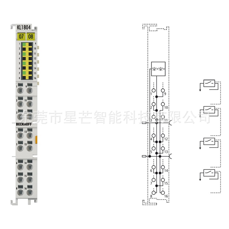 倍福KL1804总线端子模块德国BECKHOFF模块KL1804全新原装现货议价