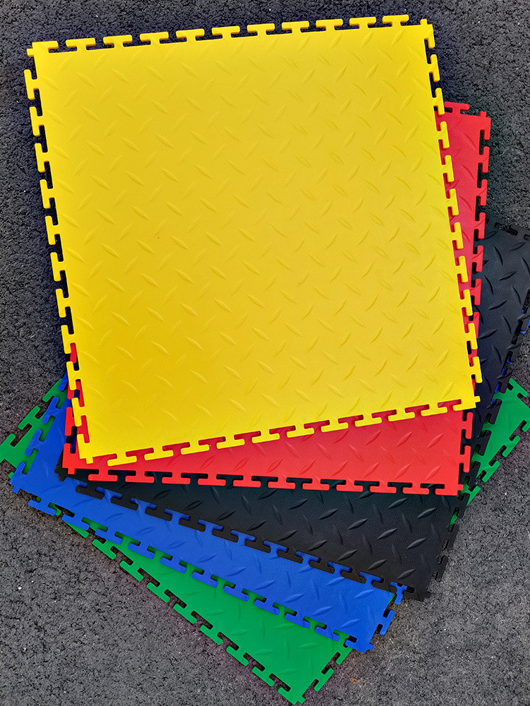 工业车间PVC塑料地板锁扣拼接耐磨耐压车间车库仓库汽修厂软地胶