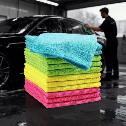 Transfronterizo especial microfibra espesa toalla de tela de toalla para el hogar color absorción de agua no se pierde pelo toalla de lavado de platos de cocina
