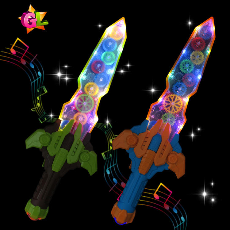 Electric realistic colorful interactive toy with gears