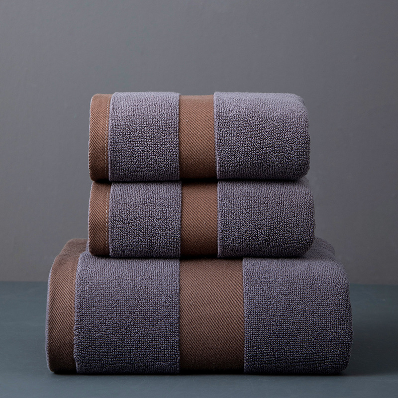 Pure Cotton Bath Towel, Thick Cotton Towel, Hotel and Home Use, Men's Large Bath Towel, High-End Adult Gift Towel Set