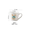 Sesame dot slant cup (blue hat)