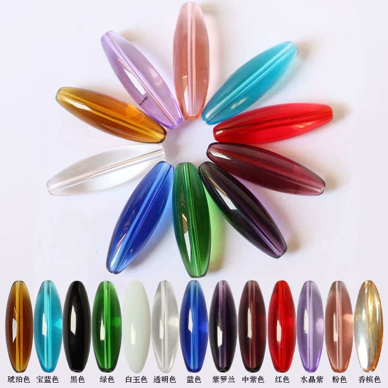 Хрустальное стекло оливковых шариков ручной работы