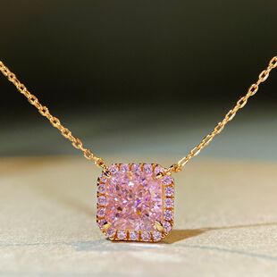 S925���y�����Ů�18K�㙉��ɫ��̼荱������׵϶����朵���