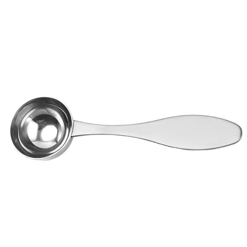 Stainless Steel Measuring Thickened Coffee Bean Scoop With Scale, Long-handled Kitchen Salt Control Fish Ball Baking_voghion.com
