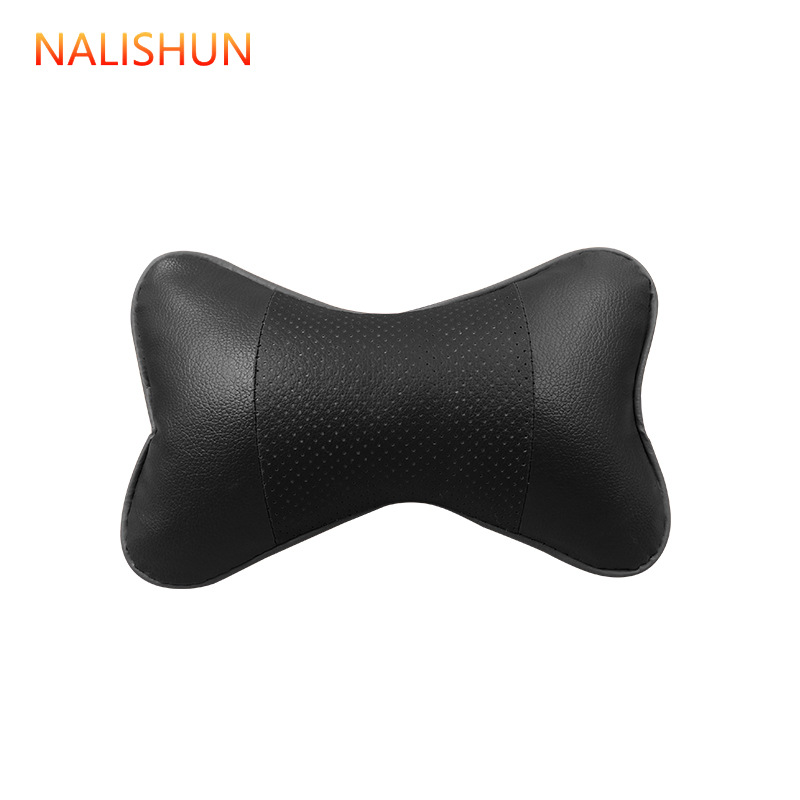 Almohada para el cuello del coche 4 piezas de cuatro piezas Almohada para la cintura del coche Accesorios interiores de cuero de cuatro estaciones