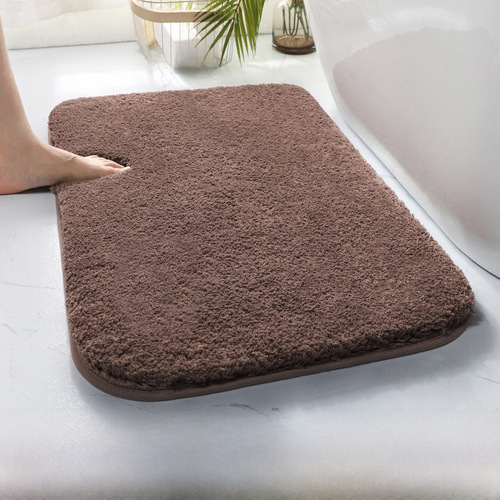 High-Plush Encrypted Thick Warm Bedroom Mat Rugs Home Sanitary Bathroom Water-absorbent Anti-slip Foot Mat
