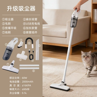 Tozsoranlar wireless car vacuum, household - x102-white-upgraded-version