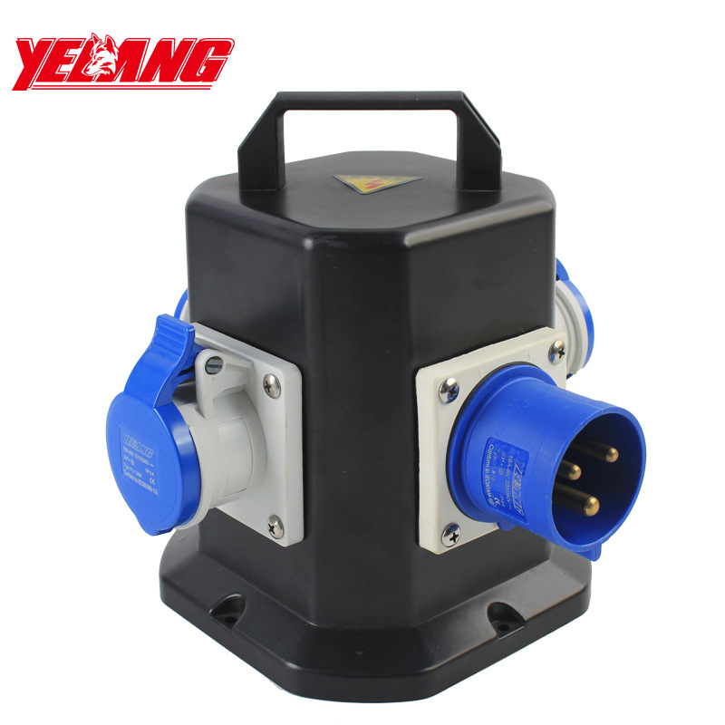 工地三级配电箱箱耐摔手提式插座箱防水防尘便携式电源插座箱