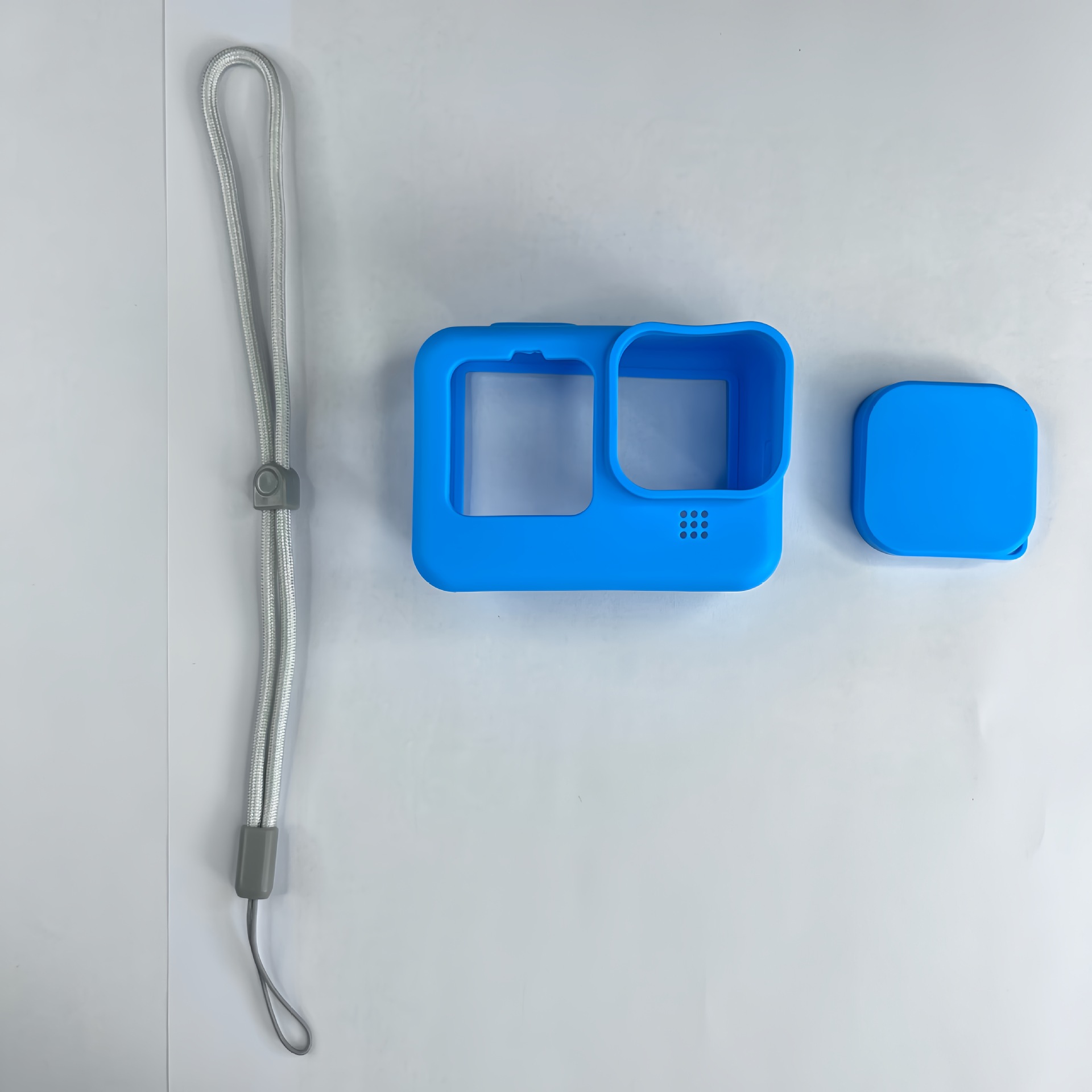 Cuerda corta de alta densidad gris azul cielo