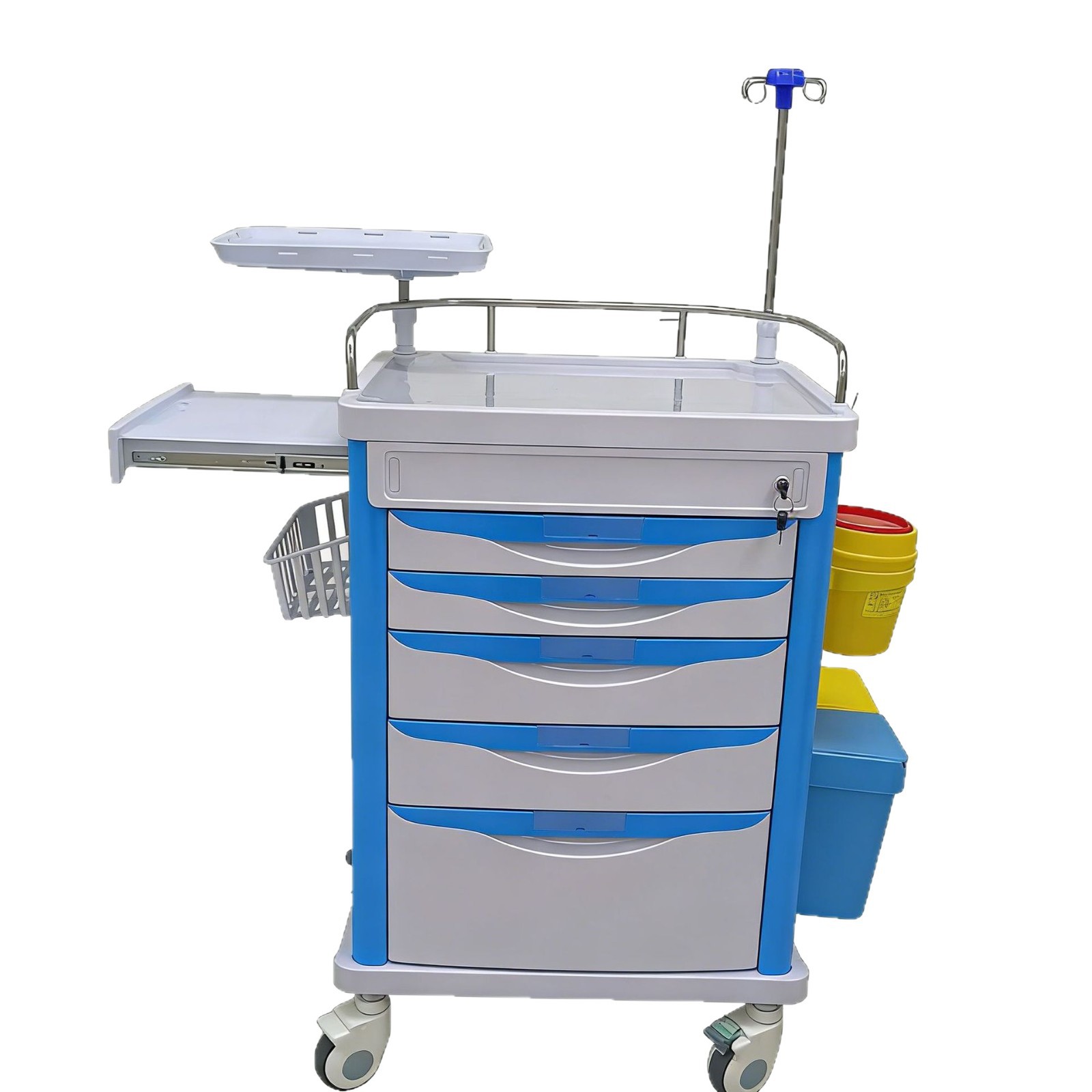 Rescate médico ambulanza carro médico engrosado carro de infusión ABS multifuncional vehículo de entrega de medicamentos gran vehículo de tratamiento image 6