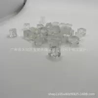 Натуральный белый кристалл квадратный сахар прозрачный оптовый аксессуар DIY ювелирные изделия хрустальный браслет ручной работы
