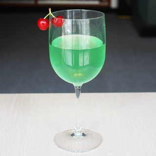 PS透明塑料高脚杯定制优雅大方塑胶红酒杯16oz亚克力塑料葡萄酒杯