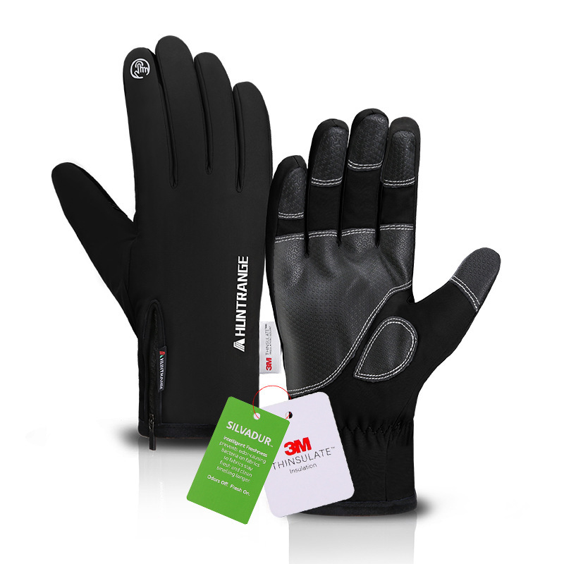 Guantes de esquí de los hombres a prueba de frío pantalla táctil guantes calientes 3M xinxueli forro polar antibacteriano ciclismo guantes ciclismo caliente