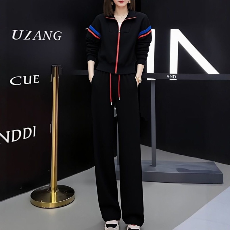 早秋新款设计感小众卫衣套装女2025年时尚洋气上衣气质运动两件套|undefined