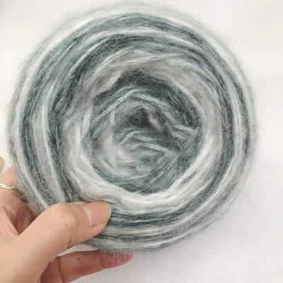 Gradient yarn ball for scarf, 50 g long-section dyed, medium-thin weight